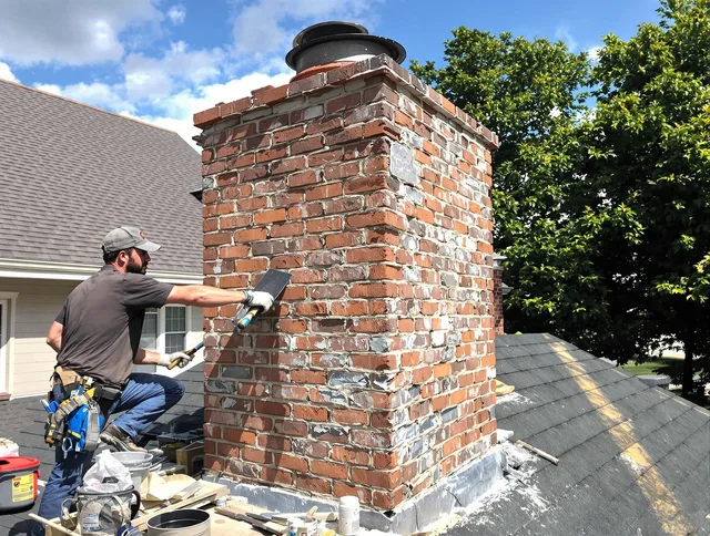 Completed chimney rebuild by Melbourne Chimney Sweep in Melbourne, FL