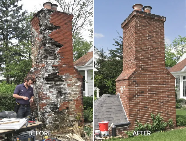 Melbourne Chimney Sweep performing a full chimney restoration in Melbourne, FL