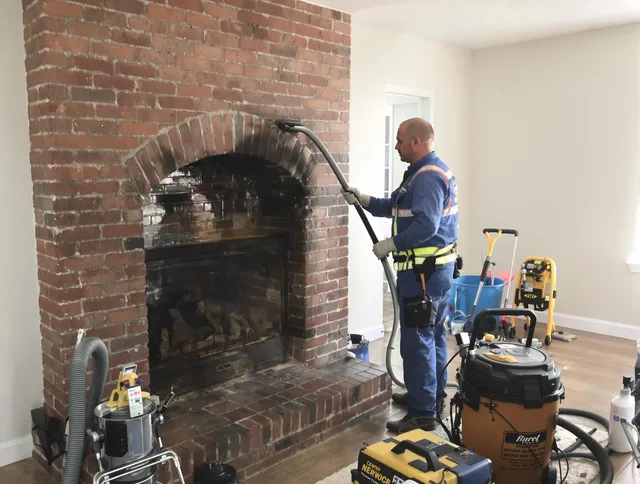 Melbourne Chimney Sweep expert performing detailed chimney sweep in Melbourne, FL