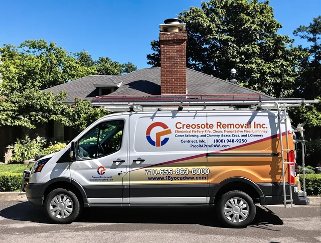 Melbourne Chimney Sweep technician removing creosote safely in Melbourne, FL