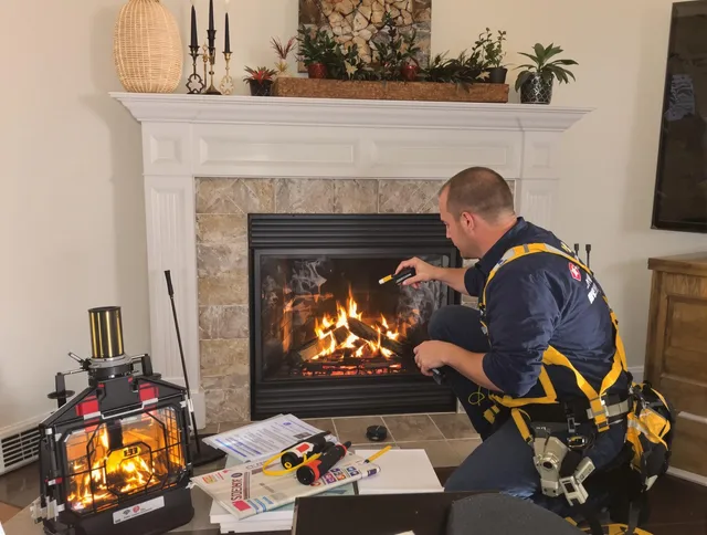 Safety-focused fireplace inspection by Melbourne Chimney Sweep in Melbourne, FL