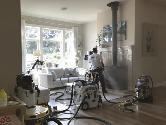 Soot removal service by Melbourne Chimney Sweep for a fireplace in Melbourne, FL